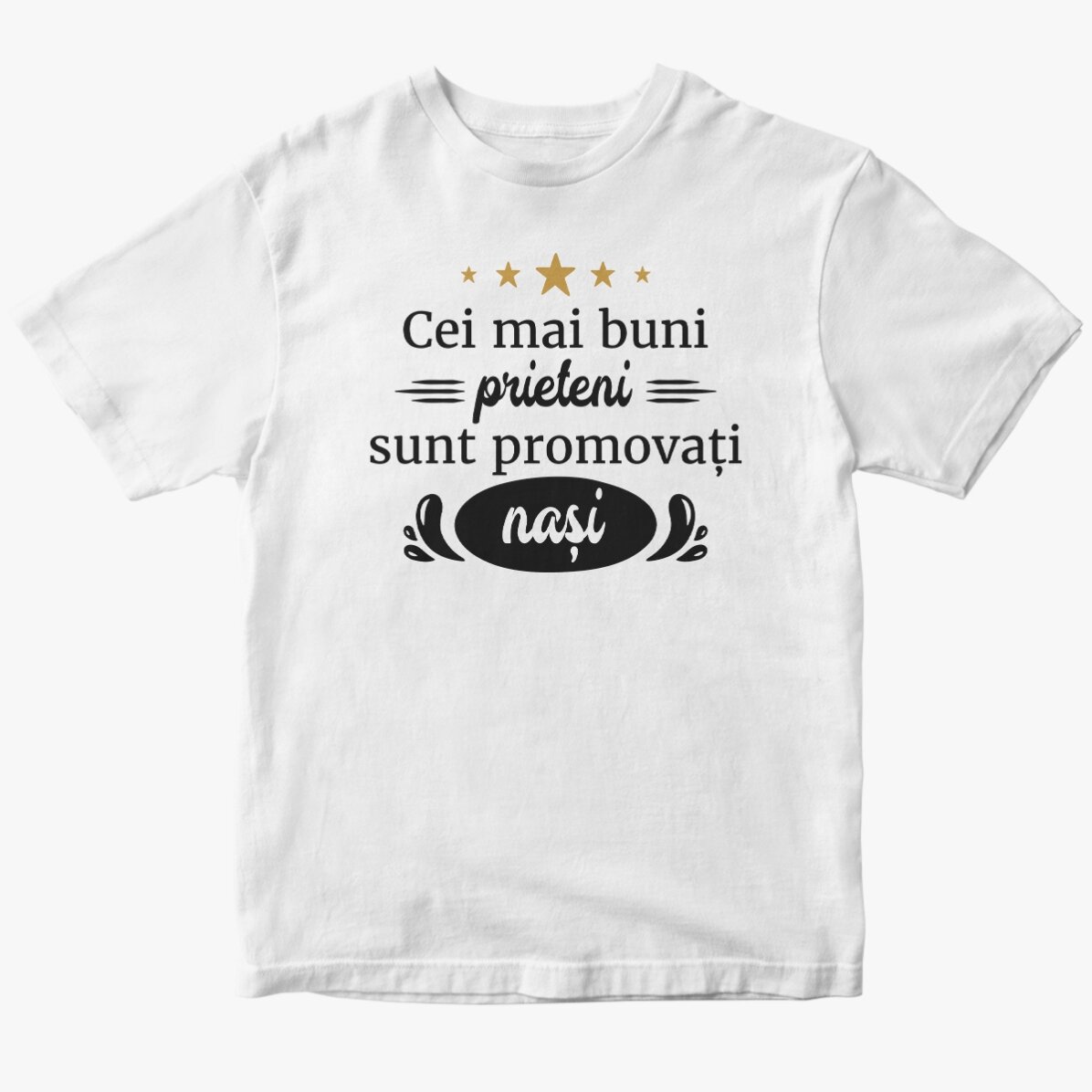 Custom cotton T-shirt with text - Promote us