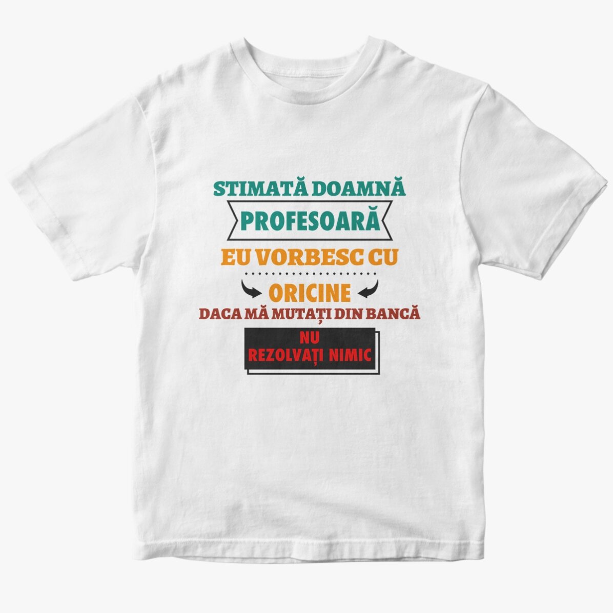 Custom cotton T-shirt with text - I talk to anyone