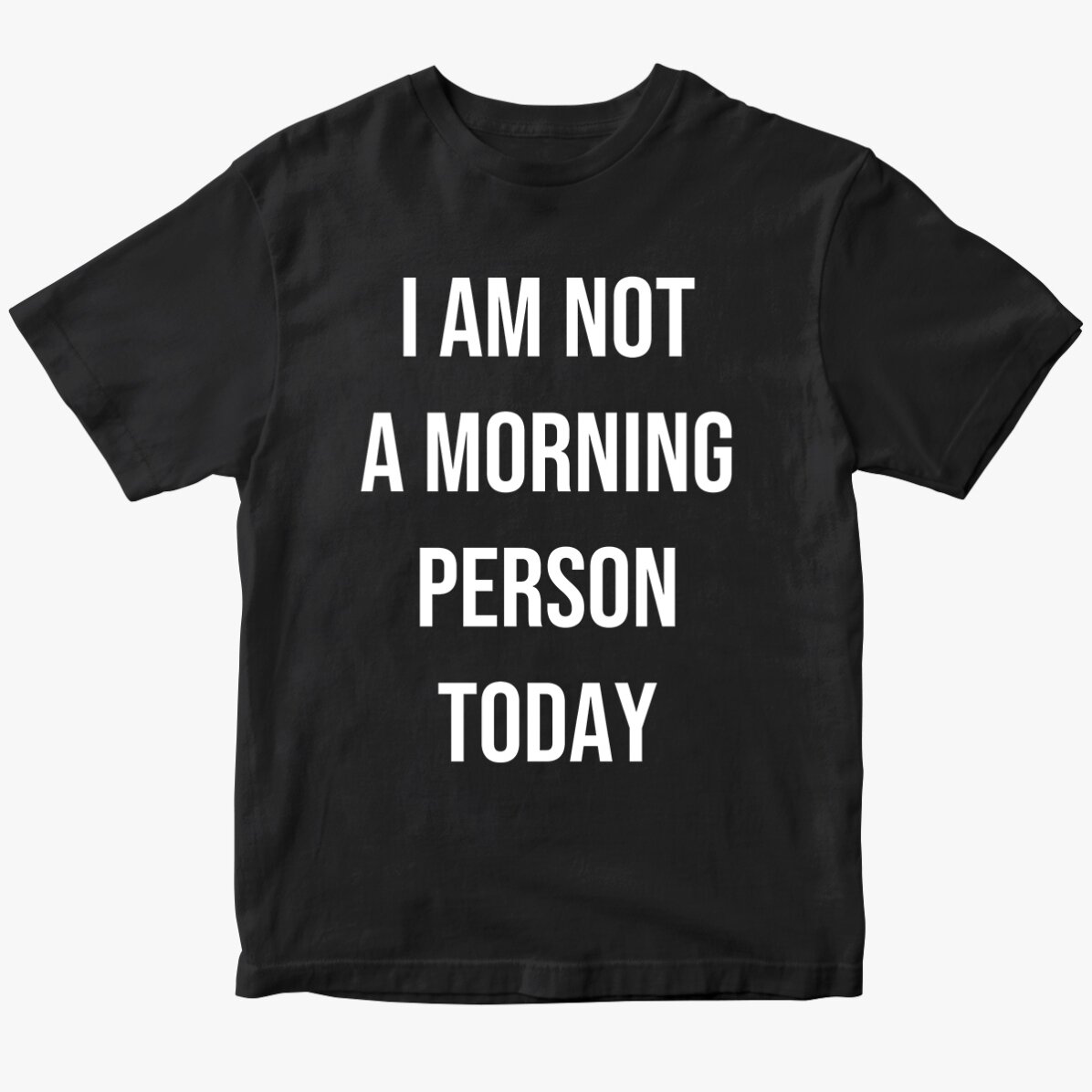 Custom cotton T-shirt with text