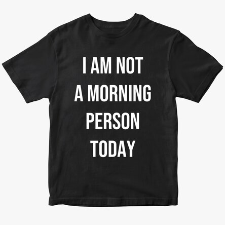 Custom cotton T-shirt with text
