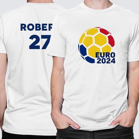 Tricou din bumbac personalizat față-verso cu text - Echipa preferată