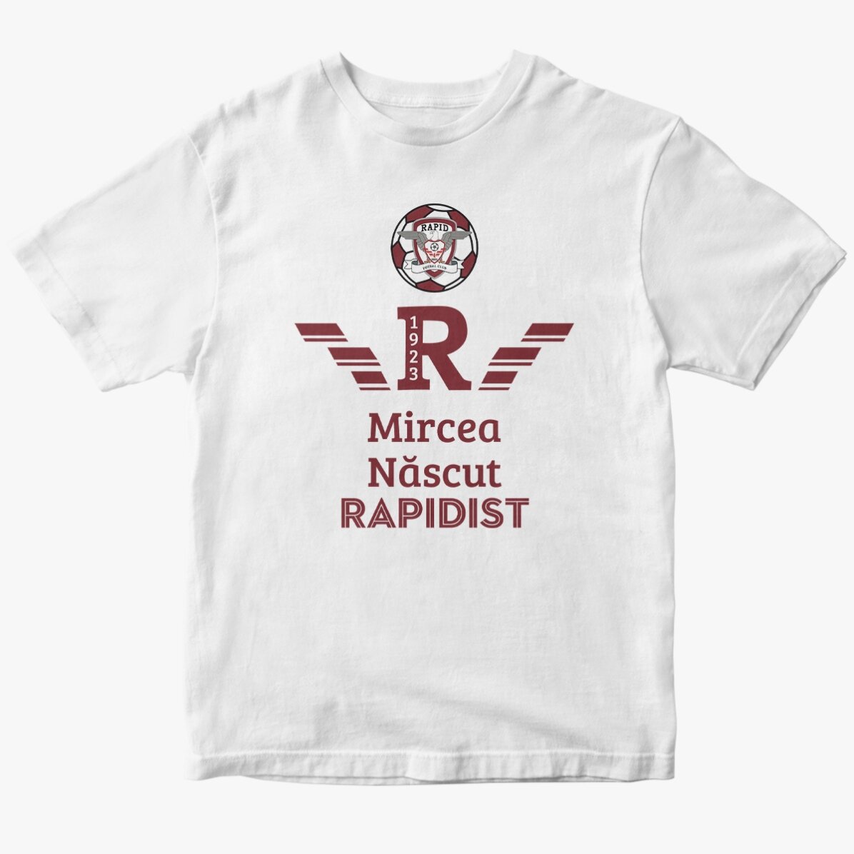 FC Rapid 1923 customised cotton T-shirt with text - Born Rapidist