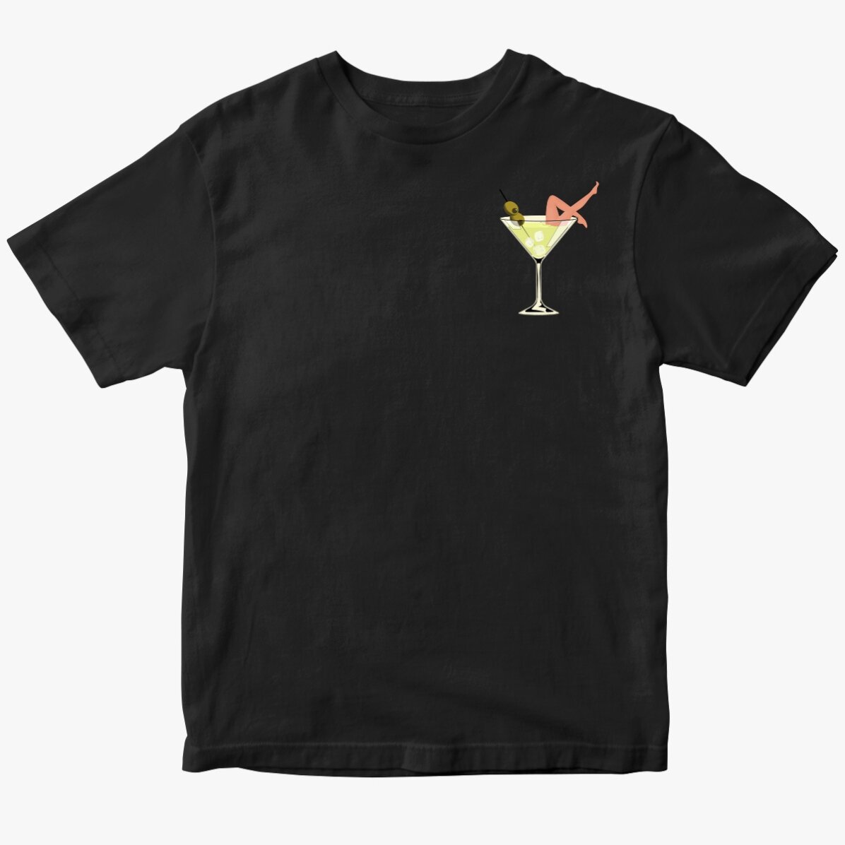 Custom cotton T-shirt - Martini legs