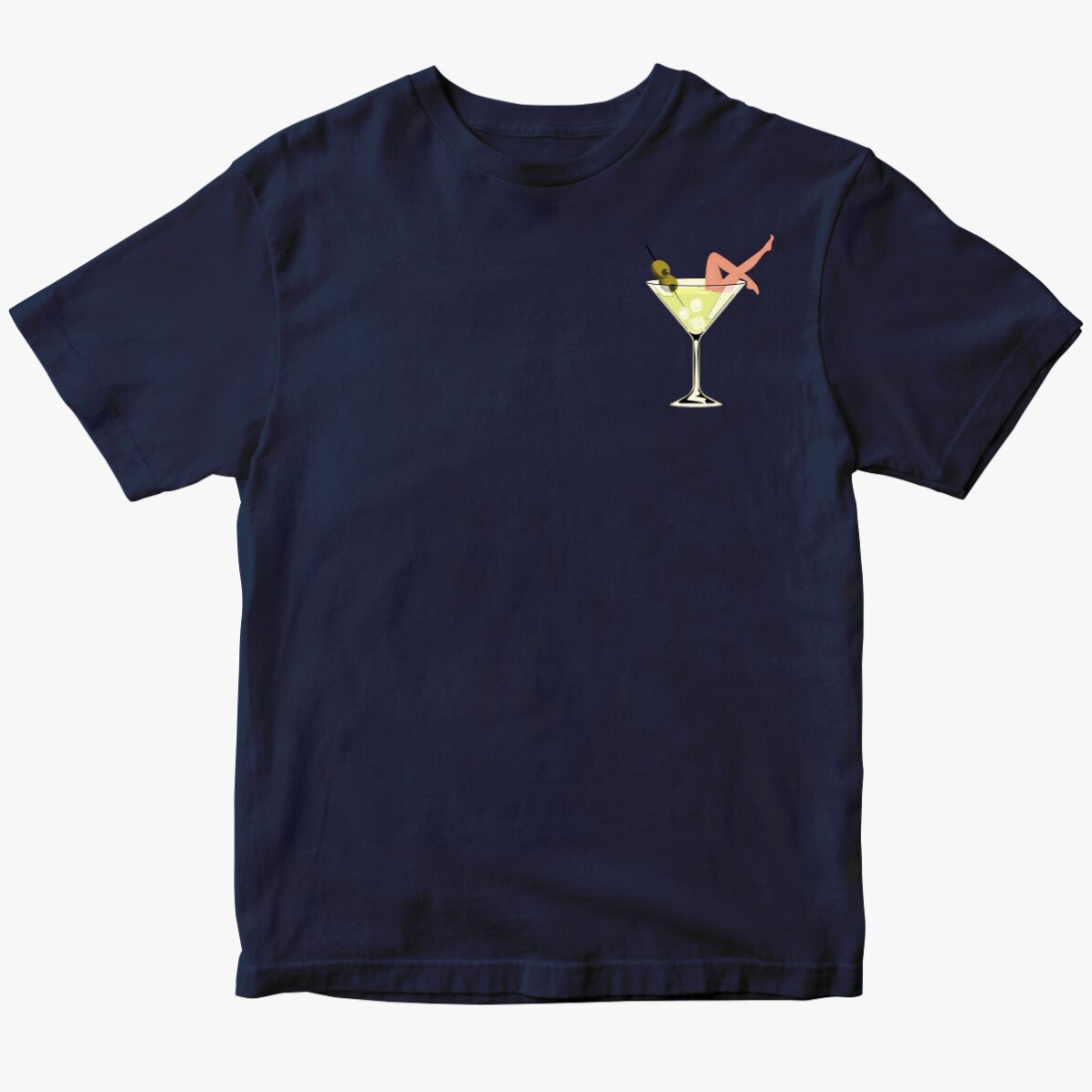 Custom cotton T-shirt - Martini legs