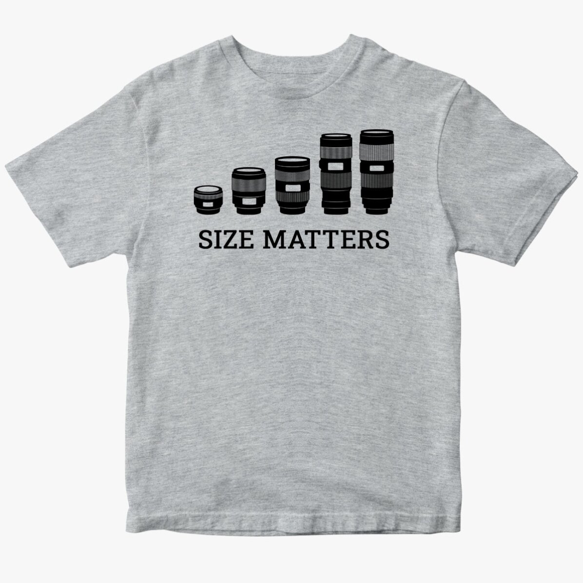 Tricou din bumbac personalizat pentru fotograf - Size Matters