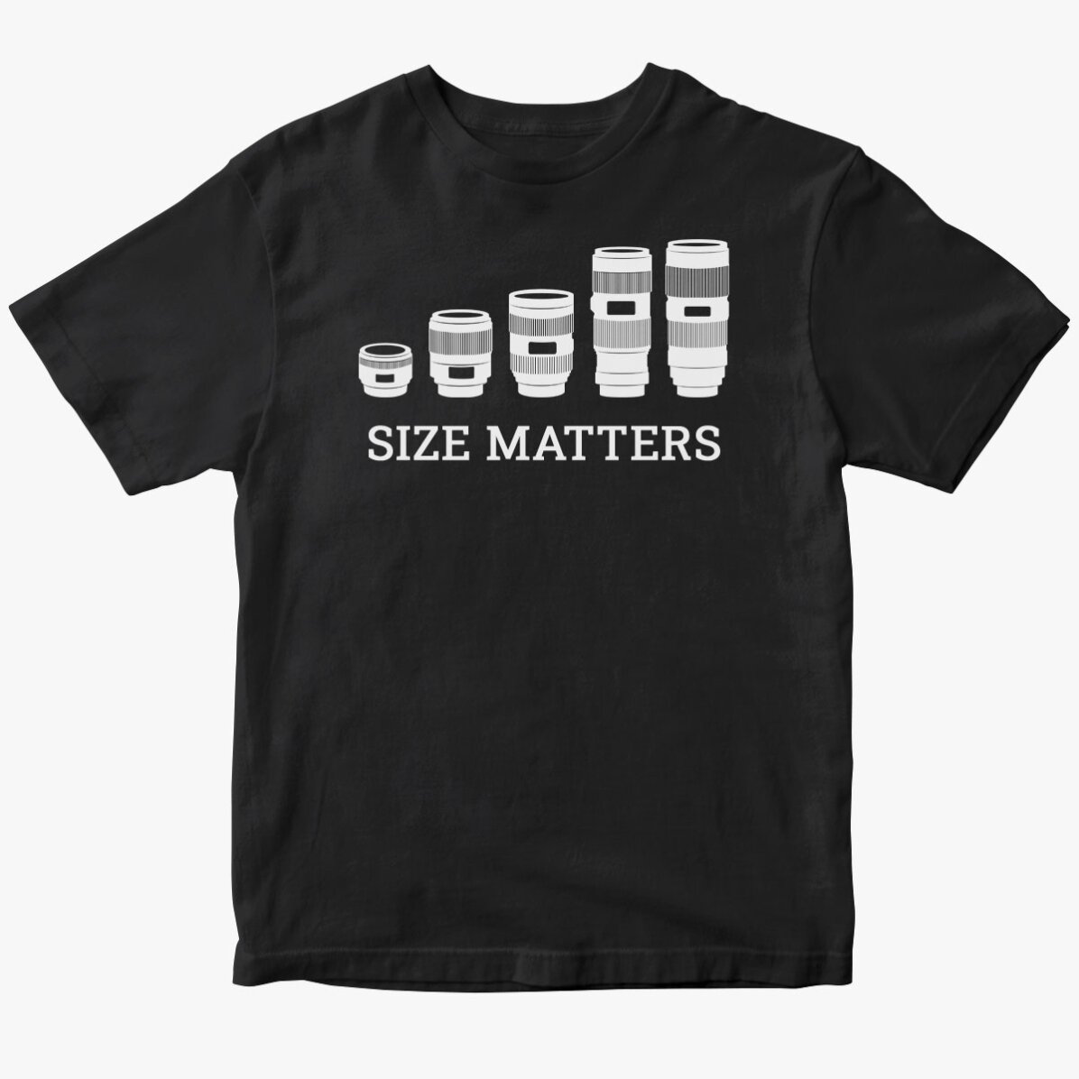 Tricou din bumbac personalizat pentru fotograf - Size Matters