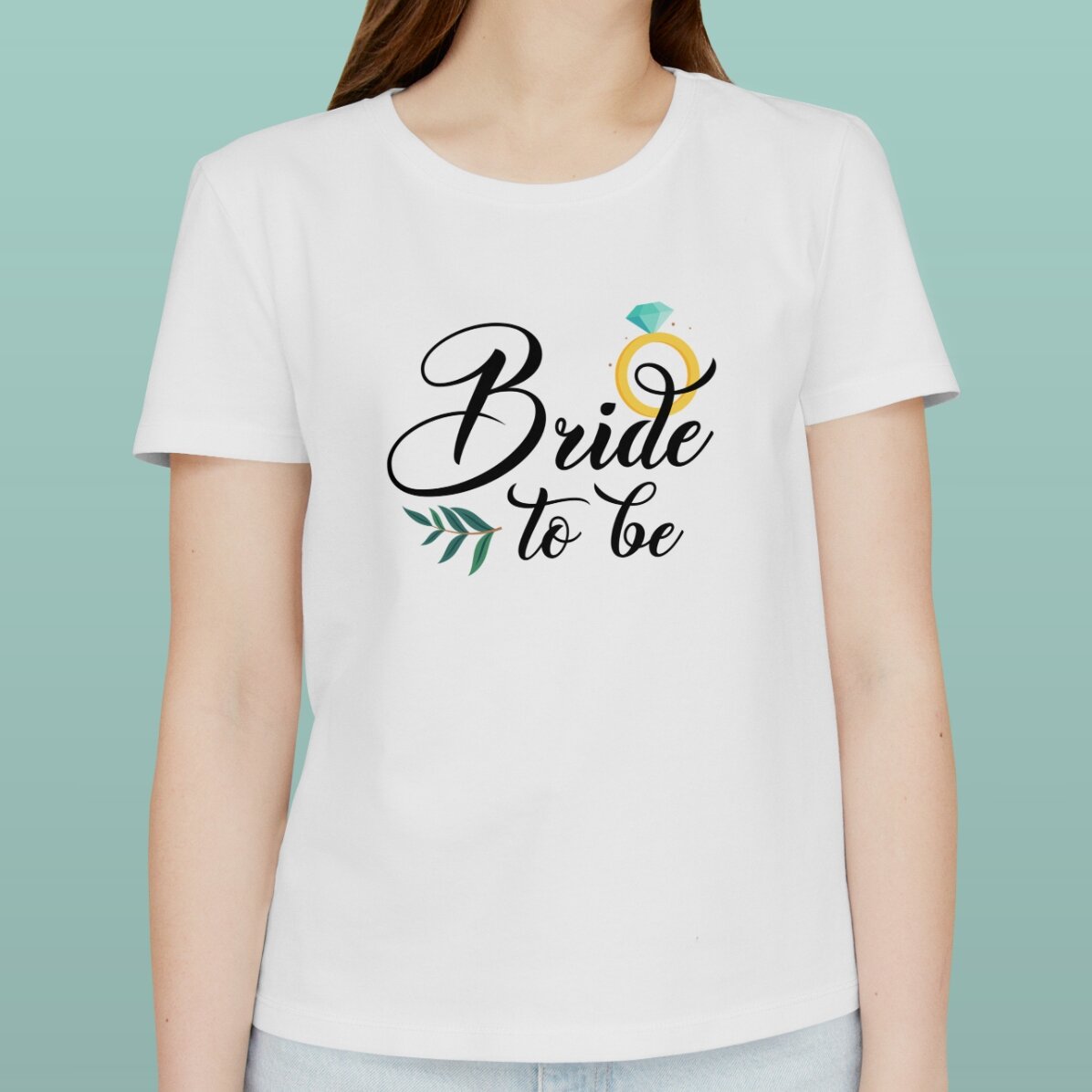 Tricou din bumbac personalizat pentru viitoarea mireasă