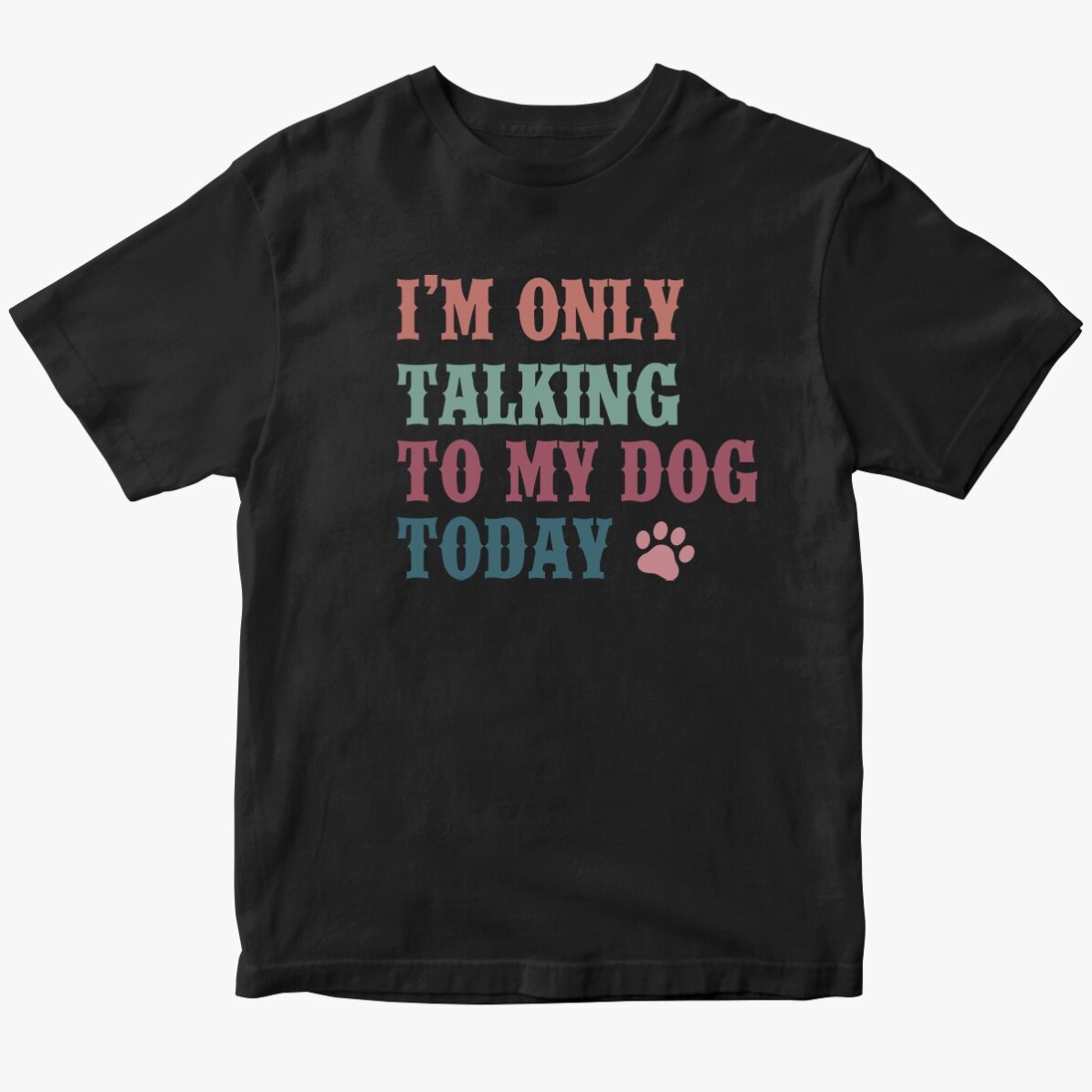 Personalised cotton T-shirt - Talking to my dog