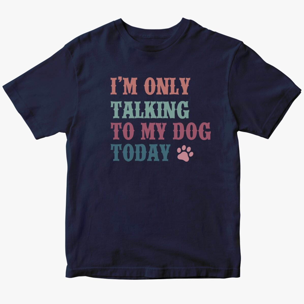 Personalised cotton T-shirt - Talking to my dog