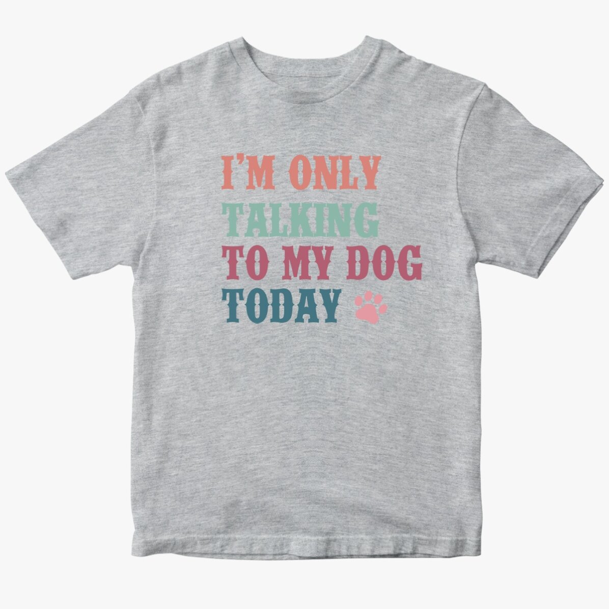 Personalised cotton T-shirt - Talking to my dog