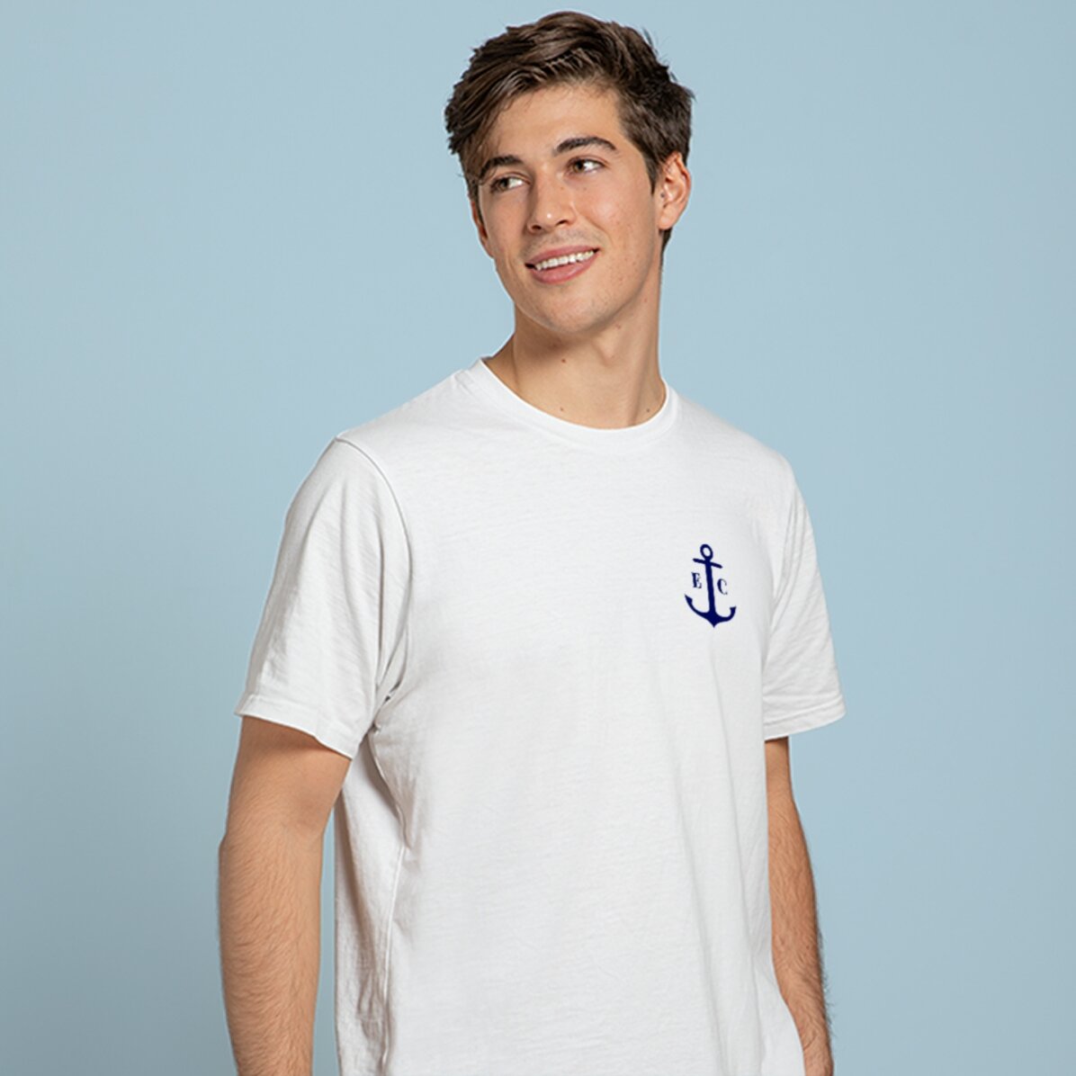 Tricou personalizat cu inițiale - Ancoră / Marinar