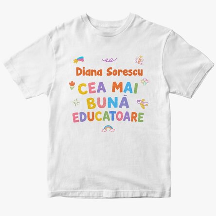 Personalised T-shirt with name – The Best Nursery Teacher