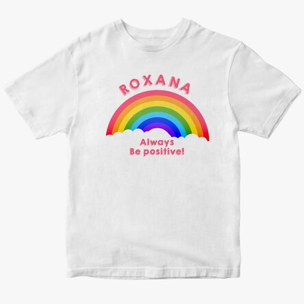 Personalised T-shirt with text - Always be positive