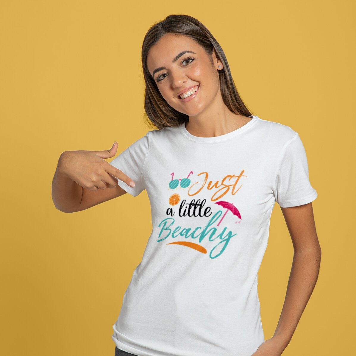 Tricou din bumbac personalizat cu text - Beach