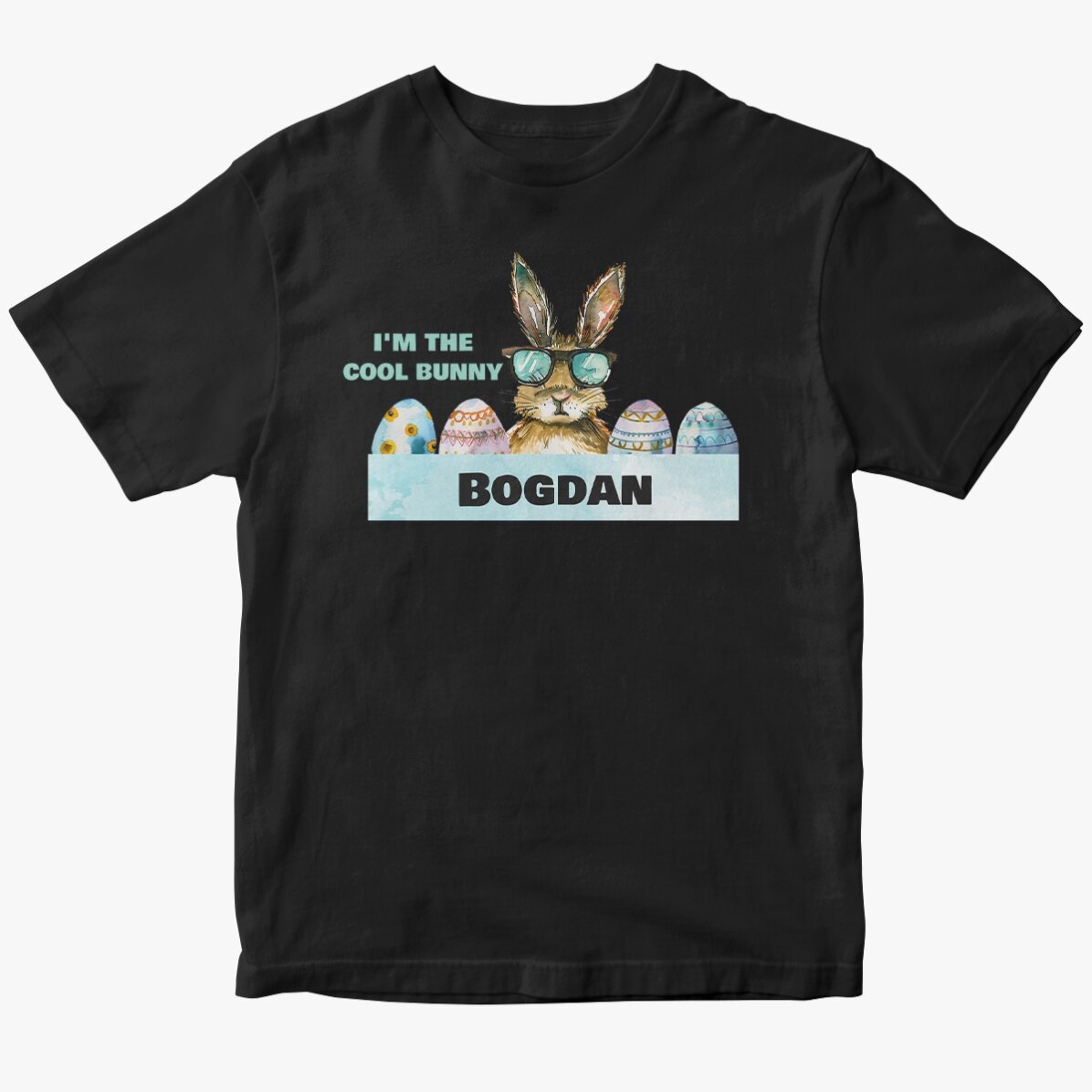 Personalised T-shirt with text - Bunny