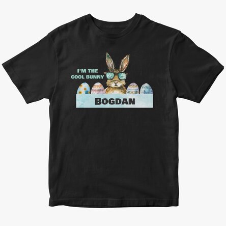 Personalised T-shirt with text - Bunny