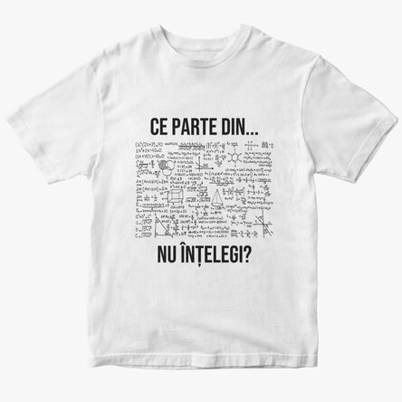 Personalised T-shirt with text - What part of... don