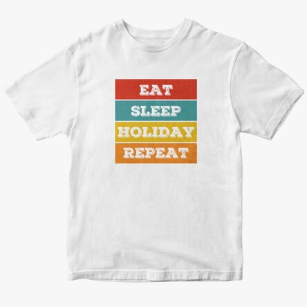 Personalised T-shirt with text - Eat. Sleep...