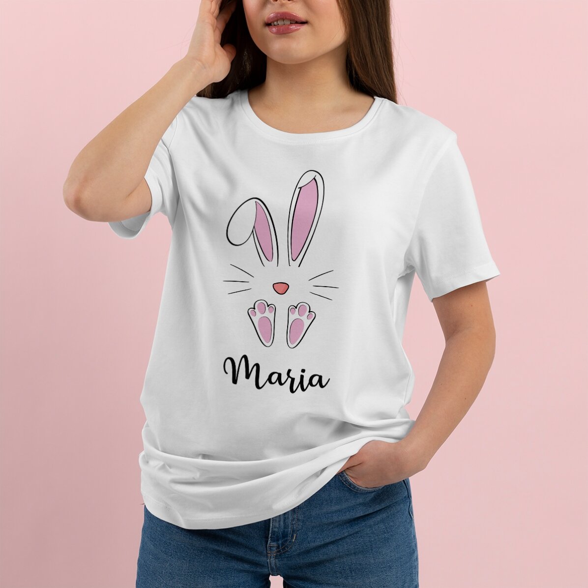 Personalised T-shirt with text - Iepuras