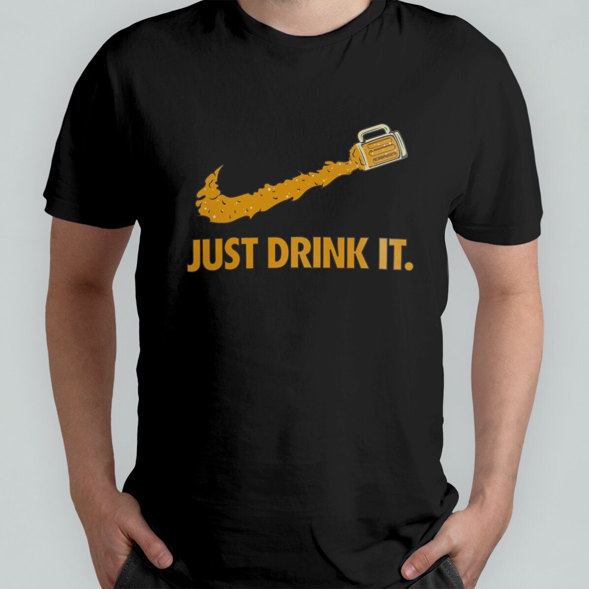 Tricou personalizat cu text - Just drink it