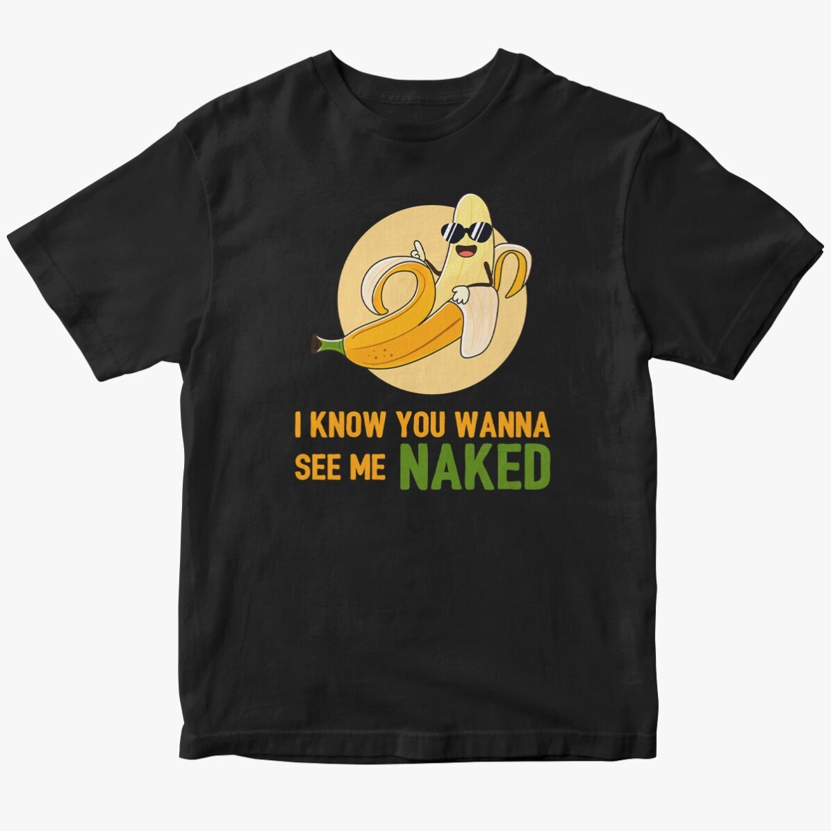 Personalised T-shirt with text - Naked Banana