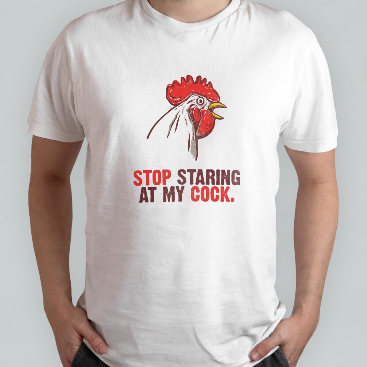 Tricou personalizat cu text - Stop staring