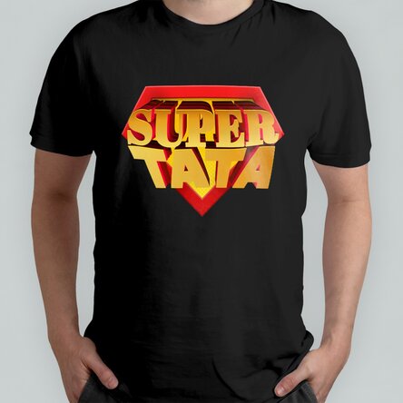Tricou personalizat cu text - SUPER TATA