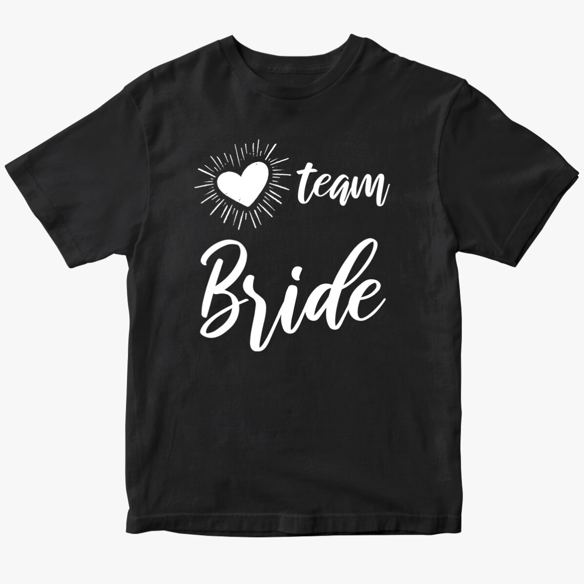 Personalised T-shirt with text - Team Bride