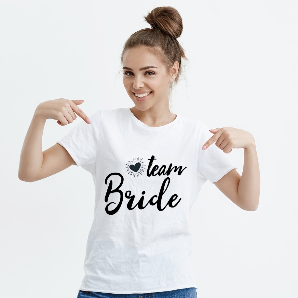 Tricou personalizat cu text - Team Bride