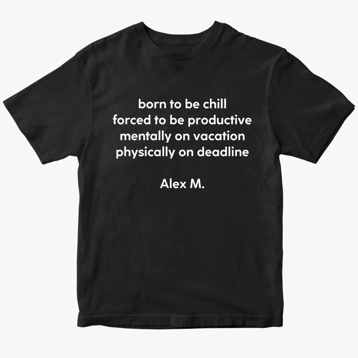 Personalised T-shirt with text