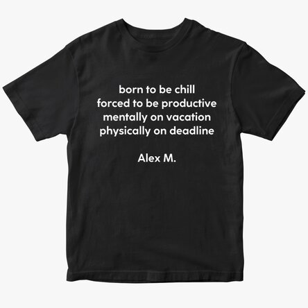 Personalised T-shirt with text