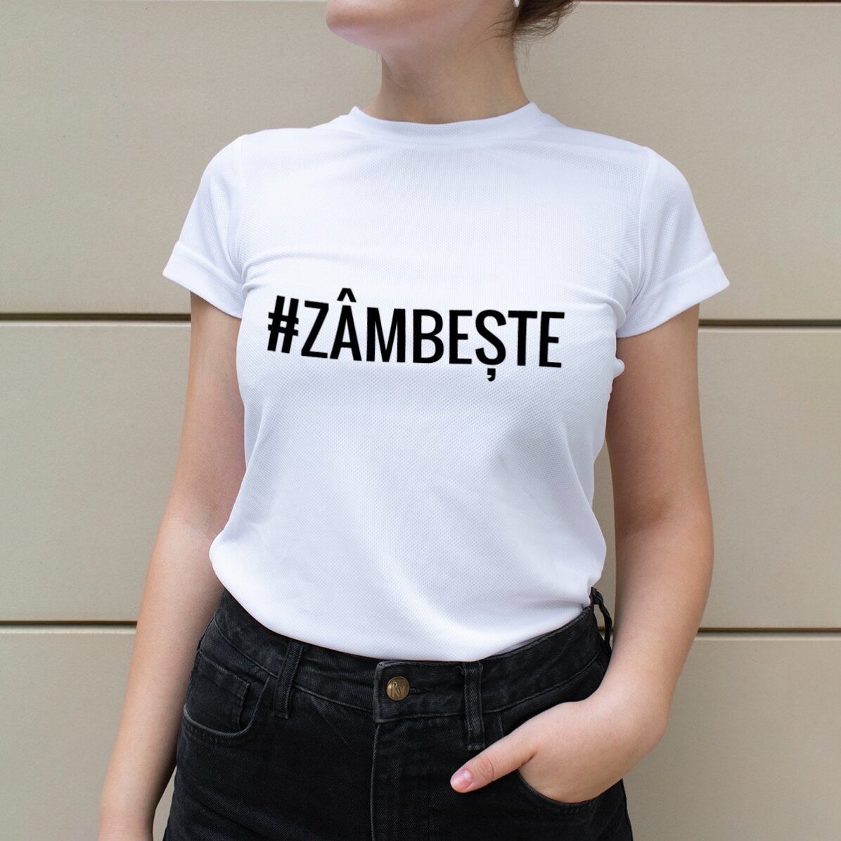 Personalised sports T-shirt with text