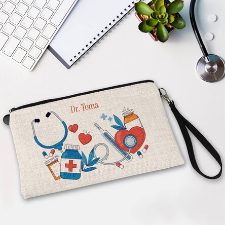 Trusă de accesorii personalizată cu text - Doctor