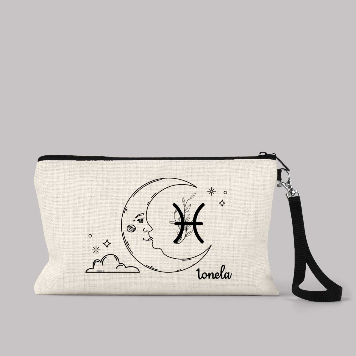 Trusă make-up personalizată cu text - Zodia Pești