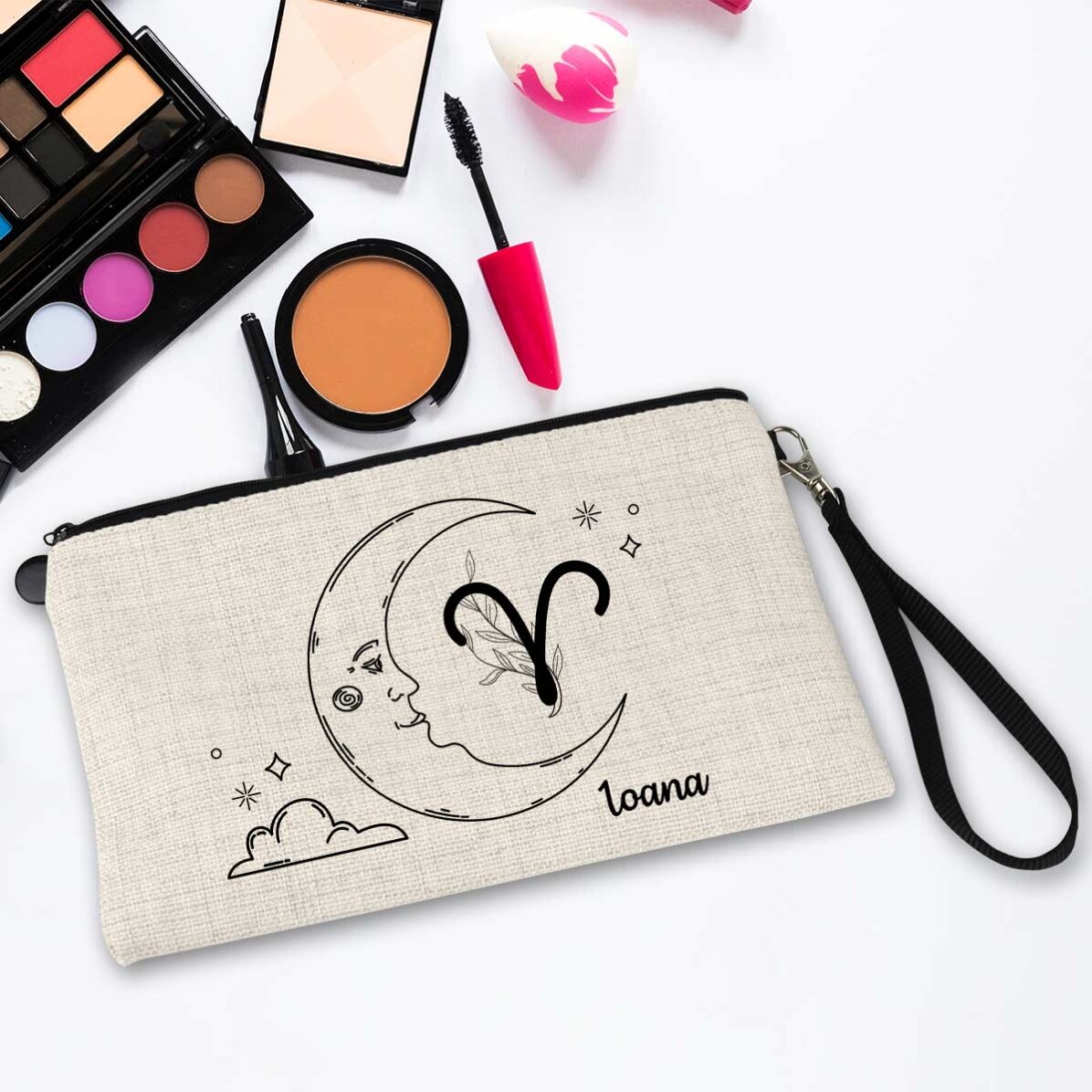 Trusă make-up personalizată cu text - Zodie