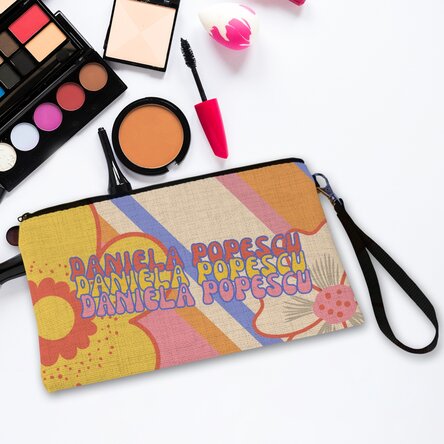 Trusă pentru copii personalizată cu text - Retro flowers