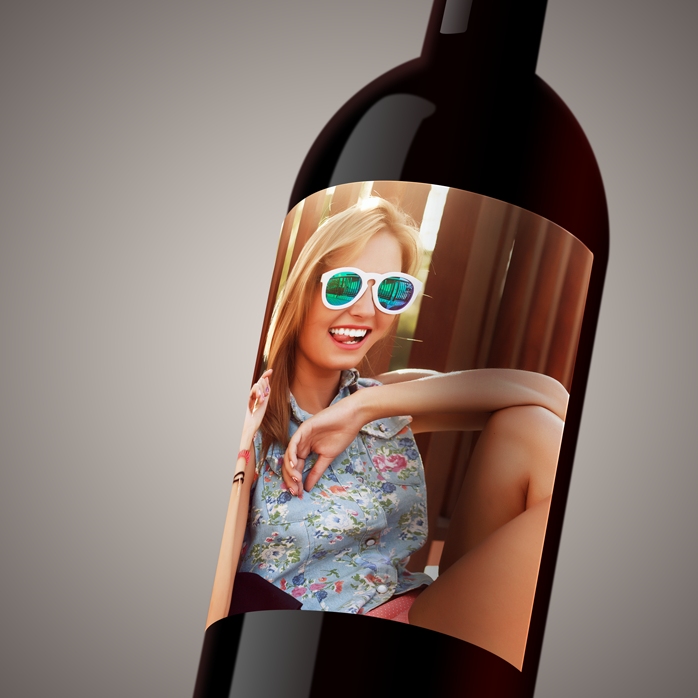 Vin personalizat cu o poză