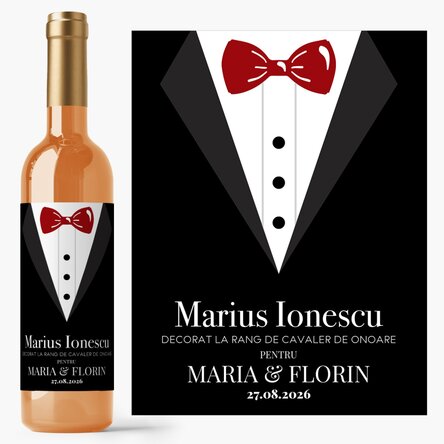Personalised wine with text - Best man