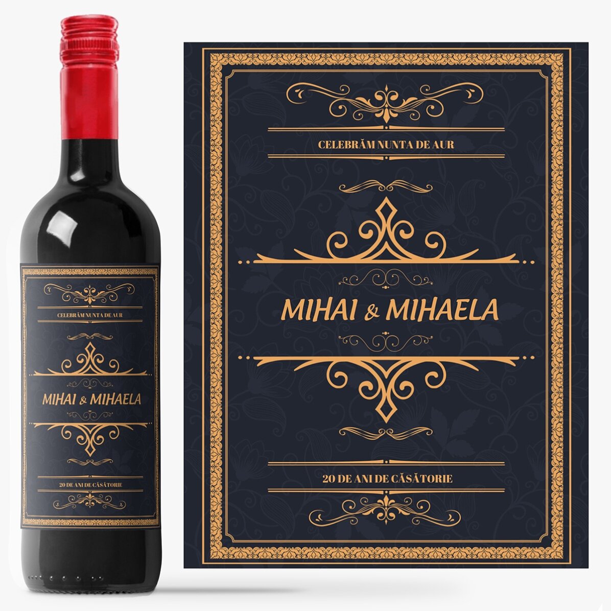 Vin personalizat cu text - Celebrare 