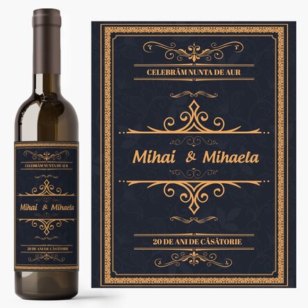 Personalised wine with text - Celebration