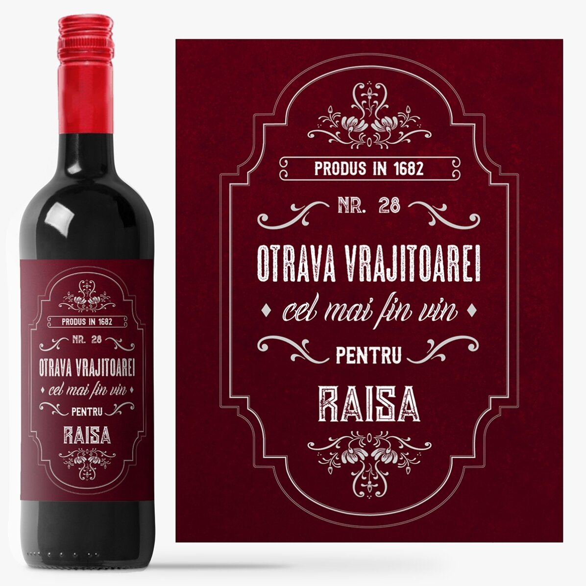 Vin personalizat cu text - Otrava Vrăjitoarei