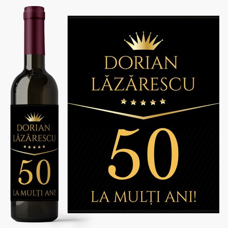 Personalised wine with birthday text - Premium Gift