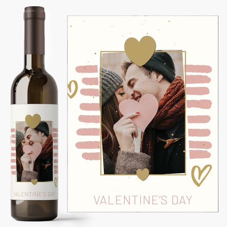 Personalised wine with text and photo - Together