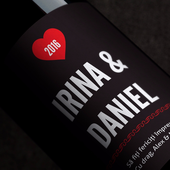Vin personalizat de dragoste