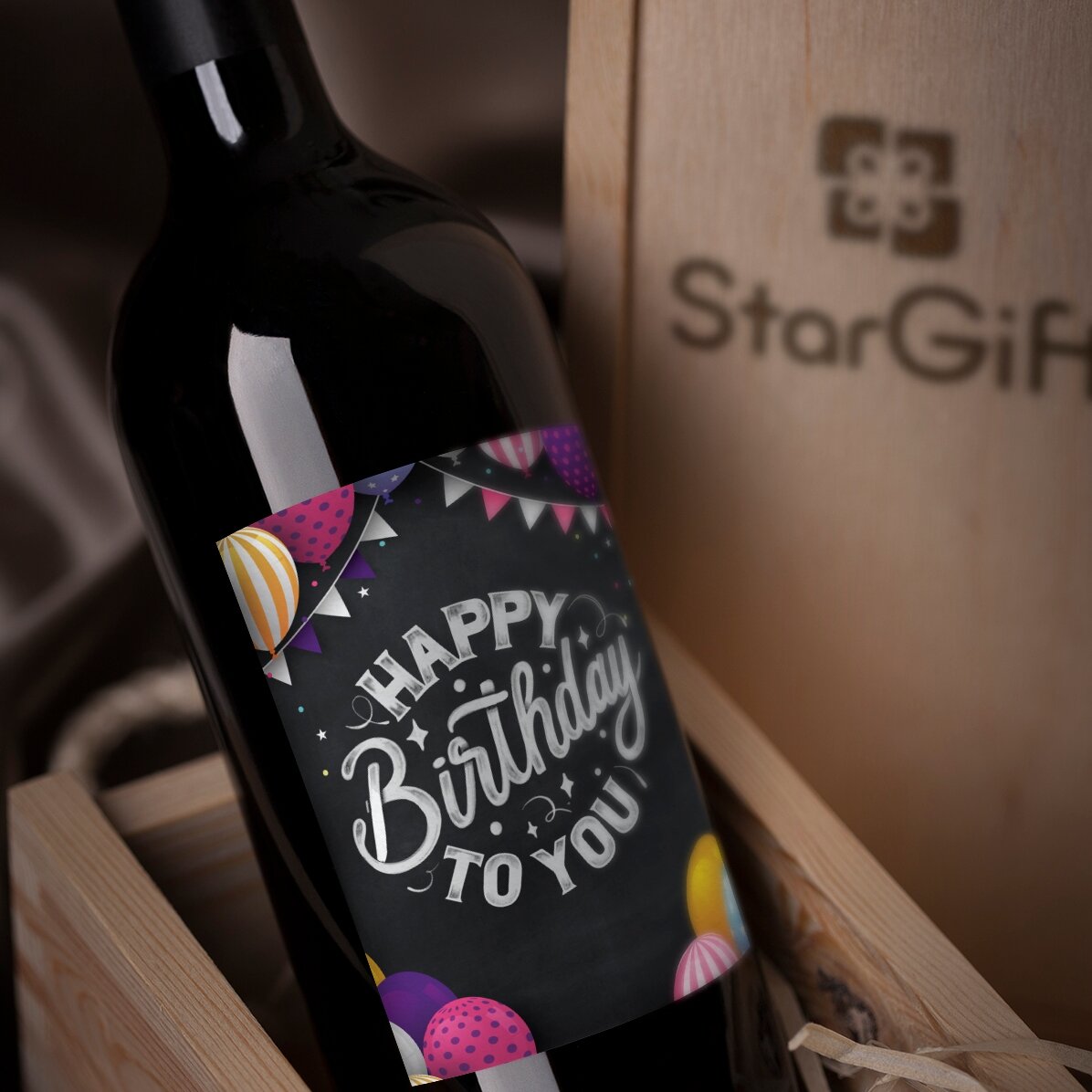 Vin personalizat  - Happy Birthday To You