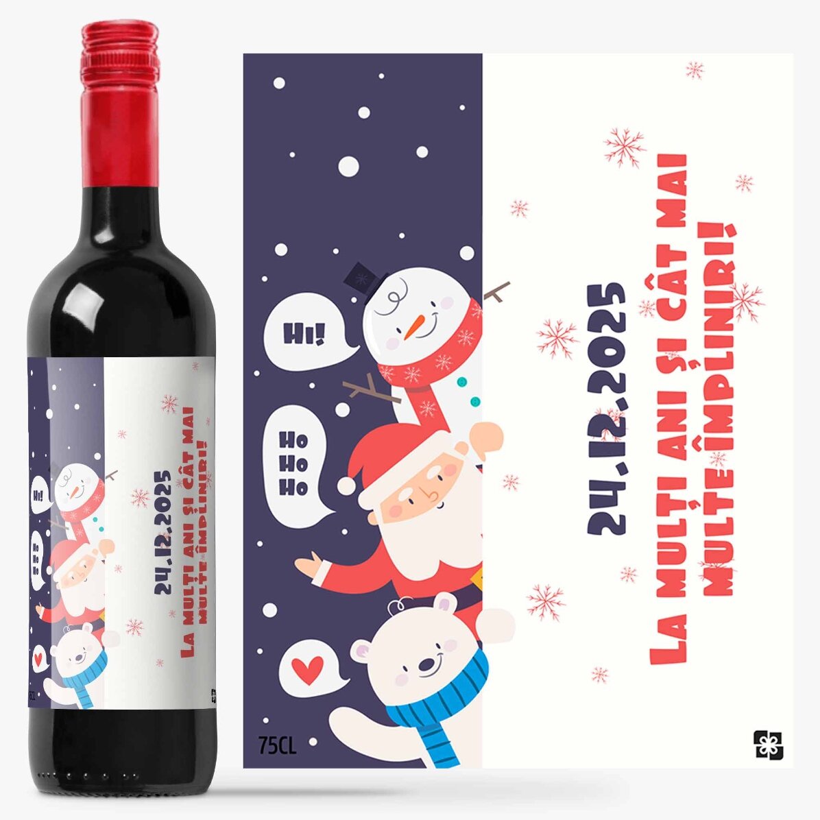 Personalised wine - Father Christmas