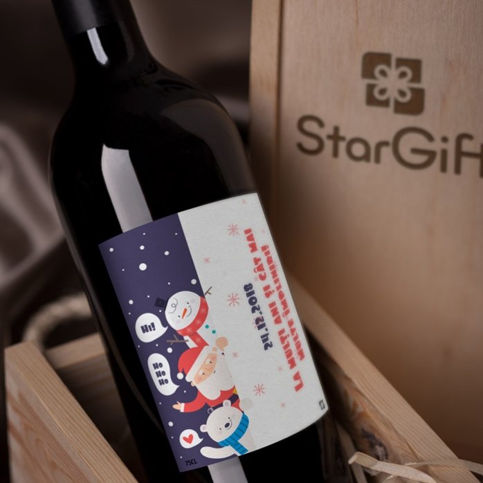 Personalised wine - Father Christmas