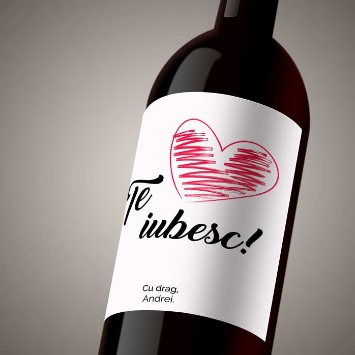 Vin personalizat - Te iubesc