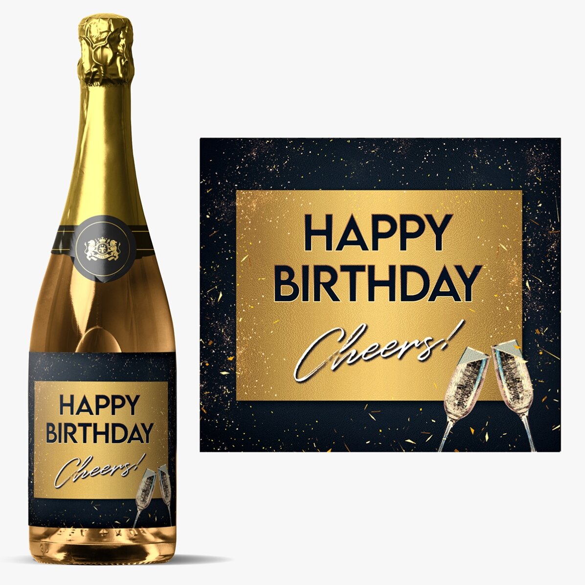 Vin spumant personalizat - Birthday Party
