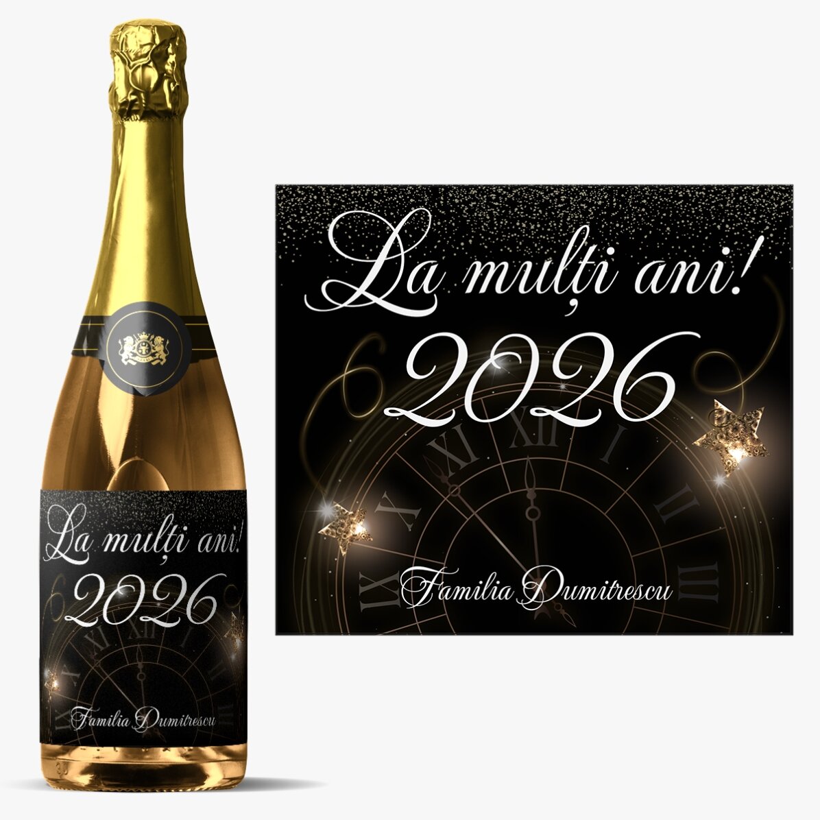 Vin spumant personalizat cu text - Anul nou